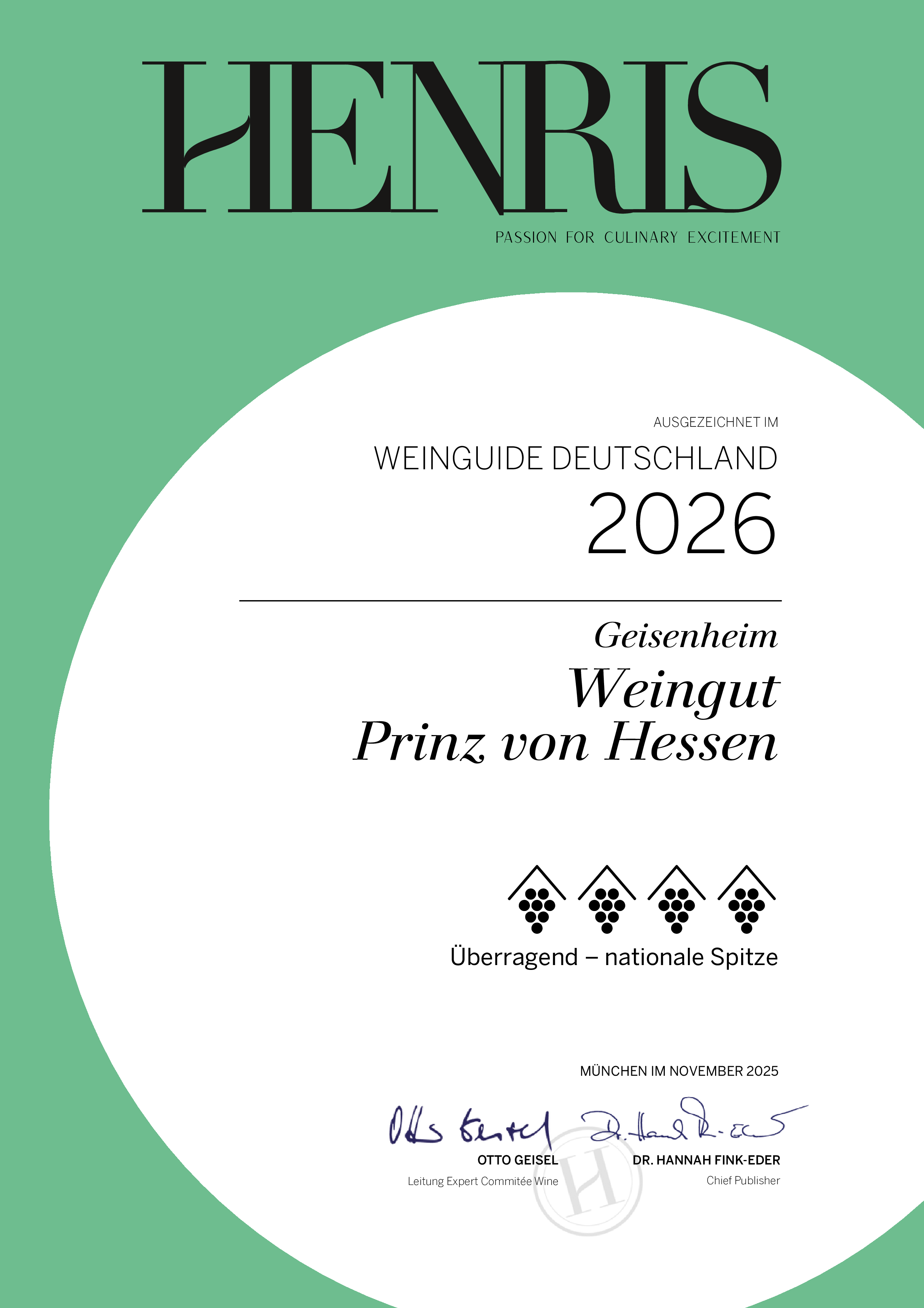 WeinGuide 2026 Henris